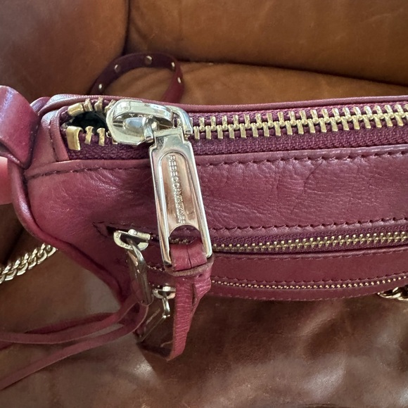 Rebecca Minkoff Red Crossbody Chain Purse Bag - Picture 9 of 13
